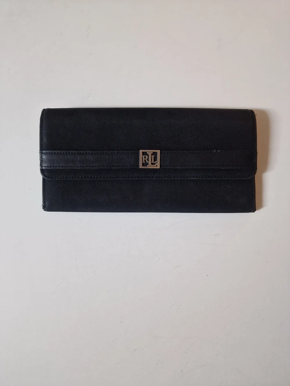 Ralph Lauren Black Continental Clutch Wallet